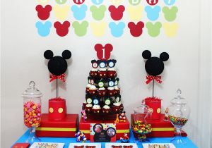 Mickey Mouse Decorations for Birthday Awesome Mickey Mouse 1st Birthday Party Ideas Margusriga