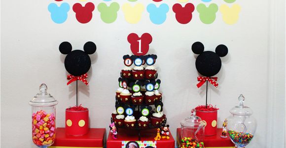 Mickey Mouse Decorations for Birthday Awesome Mickey Mouse 1st Birthday Party Ideas Margusriga