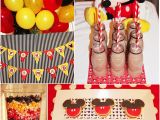 Mickey Mouse Decorations for Birthday Party A Retro Mickey Inspired Birthday Party Party Ideas