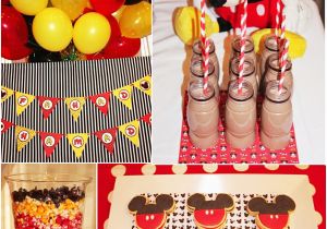 Mickey Mouse Decorations for Birthday Party A Retro Mickey Inspired Birthday Party Party Ideas