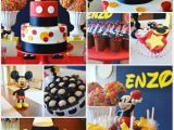 Mickey Mouse Decorations for Birthday Party Kara 39 S Party Ideas Mickey Mouse First Birthday Party