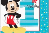 Mickey Mouse First Birthday Card Happy 1st Birthday Images First Birthday Images