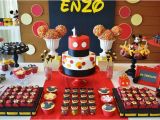 Mickey Mouse First Birthday Party Decorations Kara 39 S Party Ideas Mickey Mouse 1st Birthday Party Via