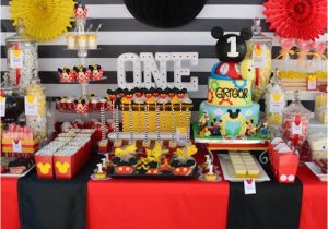 Mickey Mouse First Birthday Party Decorations Mickey Mouse 1st Birthday Party Ideas for 1st Birthday