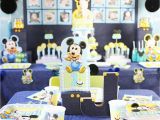 Mickey Mouse First Birthday Party Decorations Mickey Mouse First Birthday Party Ideas soiree event Design