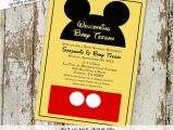 Mickey Mouse themed Birthday Invitations Mickey Mouse Birthday Invitation Disney themed Baby Shower