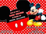 Mickey Mouse themed Birthday Invitations Mickey Mouse theme Baby Shower Ideas Free Printable Baby