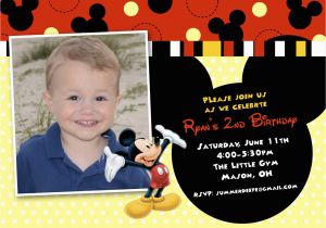 Mickey Mouse themed Birthday Invitations Mickey Mouse themed Birthday Invitations Best Party Ideas