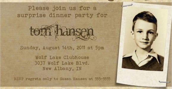 Milestone Birthday Invitation Wording Bear River Photo Greetings Milestone Birthday Party