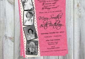 Milestone Birthday Invitation Wording Custom Milestone Birthday Invitation 30th 40th 50th