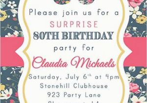 Milestone Birthday Invitation Wording Milestone Birthday 13th 16th 18th 20th 21st 30th