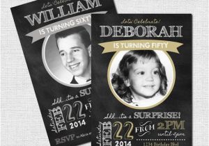 Milestone Birthday Invitation Wording Milestone Birthday Invitations Chalkboard Party Design