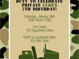Military Birthday Cards Army Birthday Invitations Army Birthday Invitations by Way
