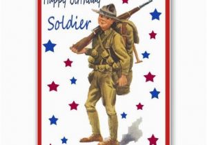 Military Birthday Cards Vintage Military Happy Birthday Card soldiers Vintage