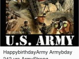Military Happy Birthday Meme Happy Birthday Us Army Happybirthdayarmy Armybday 242 Yrs