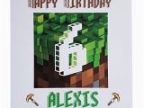 Minecraft Birthday Card Amazon Handmade Birthday Cards Amazon Co Uk
