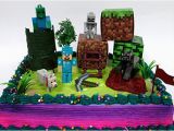 Minecraft Birthday Card Amazon Minecraft 14 Piece Birthday Cake topper Set Featuring