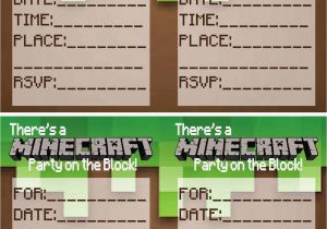 Minecraft Birthday Card Amazon Minecraft Birthday Invitations Minecraft Birthday