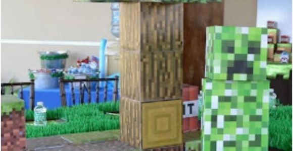 Minecraft Birthday Decoration Ideas Boy 39 S Minecraft themed 9th Birthday Party Spaceships and