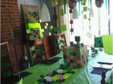 Minecraft Birthday Decoration Ideas Minecraft Party Ideas Holidappy