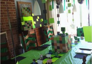 Minecraft Birthday Decoration Ideas Minecraft Party Ideas Holidappy