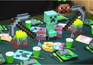 Minecraft Birthday Decoration Ideas top Notch Minecraft themed Boy 39 S Birthday Party