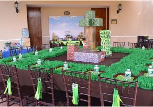 Minecraft Birthday Party Decoration Ideas Kara 39 S Party Ideas Minecraft Party Planning Ideas Supplies