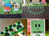 Minecraft Birthday Party Decoration Ideas Vintage Minecraft Video Game Boy Birthday Party Planning