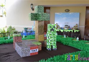 Minecraft Decoration Ideas for Birthday Minecraft Party All for the Boys