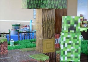 Minecraft Decorations for Birthday Party Boy 39 S Minecraft themed 9th Birthday Party Spaceships and