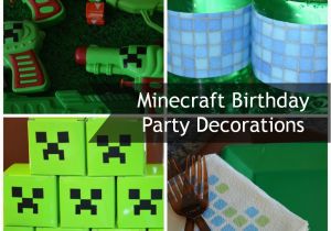 Minecraft Decorations for Birthday Party Minecraft Birthday Party Decorations Mom It forward