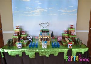 Minecraft Decorations for Birthday Party Partylicious events Pr Minecraft Birthday Party