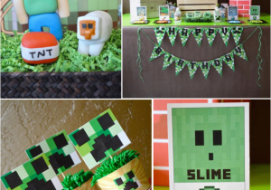 Minecraft Decorations for Birthday Party Vintage Minecraft Video Game Boy Birthday Party Planning