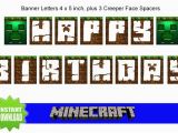 Minecraft Happy Birthday Banner 301 Moved Permanently