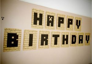 Minecraft Happy Birthday Banner 9 Best Images Of Free Minecraft Printable Letters