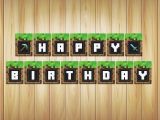 Minecraft Happy Birthday Banner Minecraft Happy Birthday Images Impremedia Net