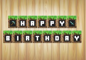 Minecraft Happy Birthday Banner Minecraft Happy Birthday Images Impremedia Net