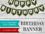 Minecraft Happy Birthday Banner Pdf Birthday Banner Printable Minecraft Happy Birthday Banner