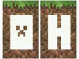 Minecraft Happy Birthday Banner Pdf Minecraft Banner Personalized Banner Happy Birthday Pdf