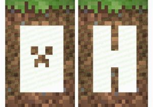 Minecraft Happy Birthday Banner Pdf Minecraft Banner Personalized Banner Happy Birthday Pdf