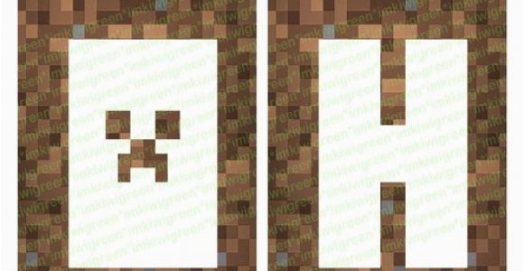 Minecraft Happy Birthday Banner Pdf Minecraft Banner Personalized Banner Happy Birthday Pdf