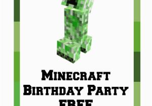 Minecraft Printable Birthday Card 5 Free Minecraft Printables Psd Png Vector Eps Free