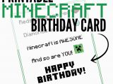 Minecraft Printable Birthday Card 6 Best Images Of Minecraft Printable Birthday Card