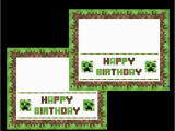 Minecraft Printable Birthday Card 9 Best Images Of Minecraft Birthday Printables Free