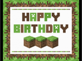 Minecraft Printable Birthday Card Free Minecraft Printables Catch My Party