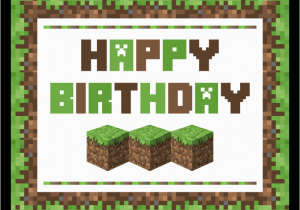 Minecraft Printable Birthday Card Free Minecraft Printables Catch My Party