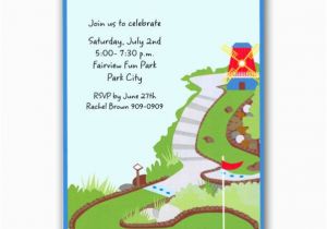 Mini Golf Birthday Invitations Mini Golf Birthday Invitations Clearance Paperstyle