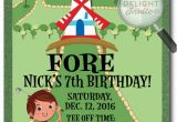 Mini Golf Birthday Invitations Mini Golf Birthday Invitations Di 380 Harrison