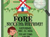 Mini Golf Birthday Invitations Mini Golf Birthday Invitations Di 380 Harrison