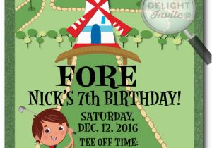 Mini Golf Birthday Invitations Mini Golf Birthday Invitations Di 380 Harrison